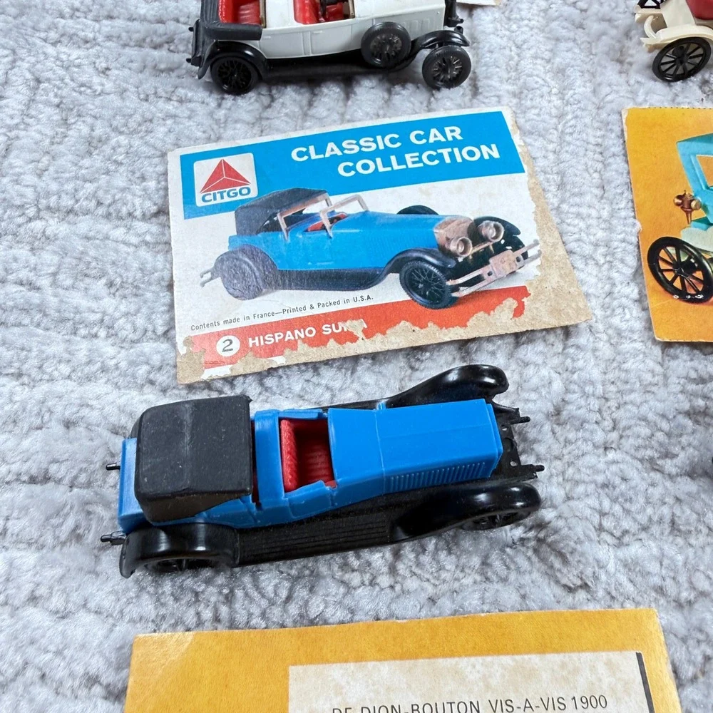 Citgo Classic Car Collection Vintage Toy Models Set of 10 with Info Cards Multi